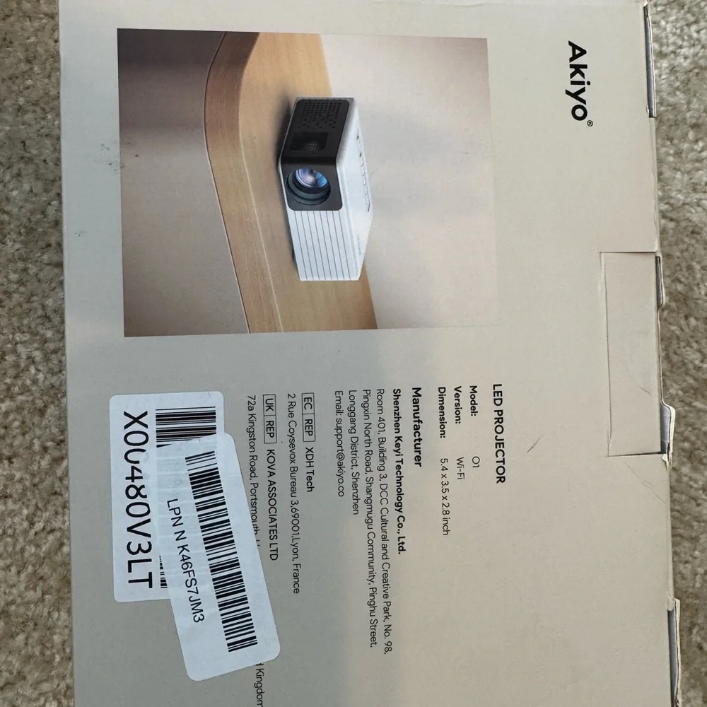 Akiyo WiFi Mini LED Projector